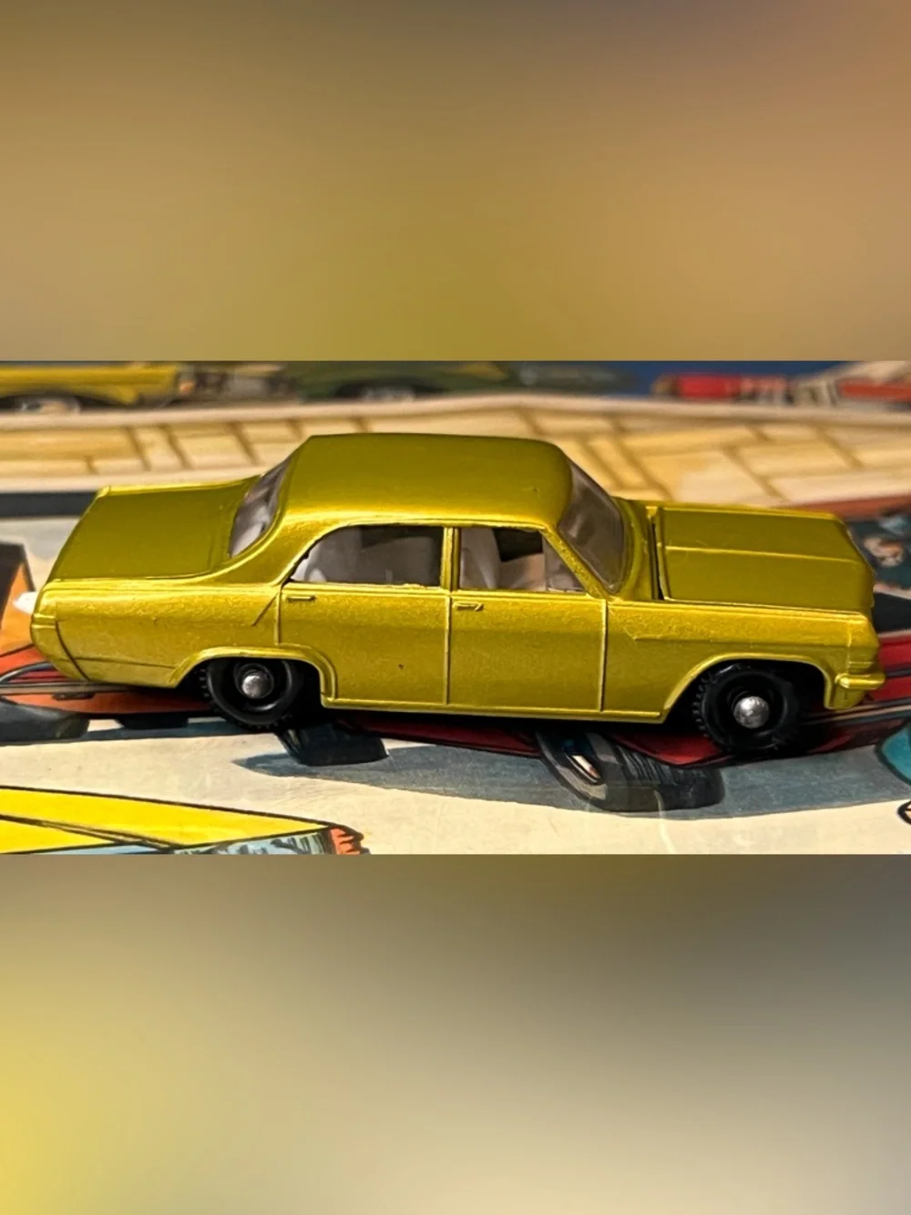 Vintage Matchbox Superfast No. 36 Opel Diplomat Gold Made in England Lesney